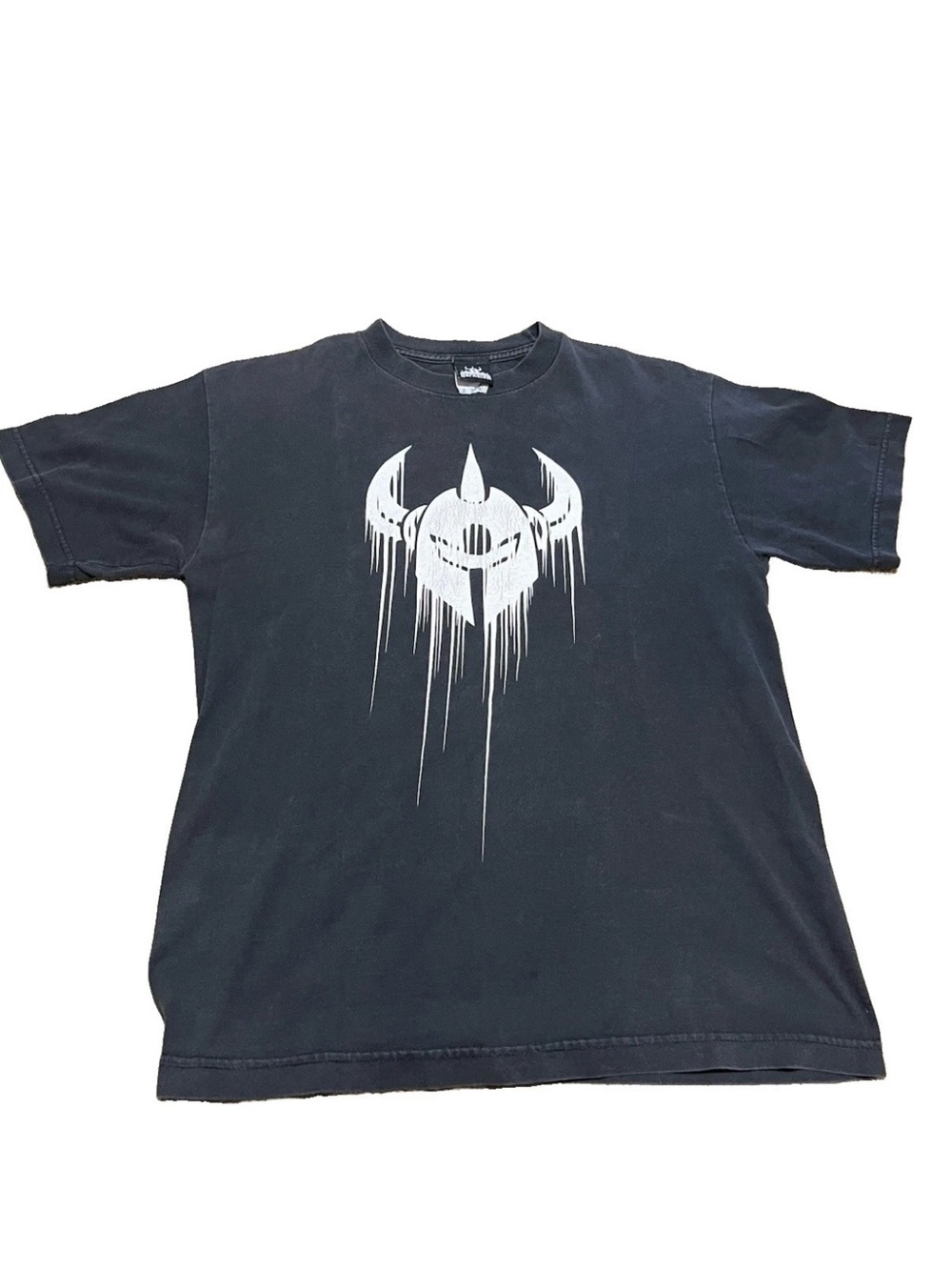 Darkstar Skateboards Y2K Vintage Graphic Tee Faded Black size M Skate